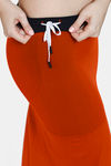 Zivame All Day Flared Mermaid Reversible Saree Shapewear - Persimmon Orange N Jet Black — thumbnail 11